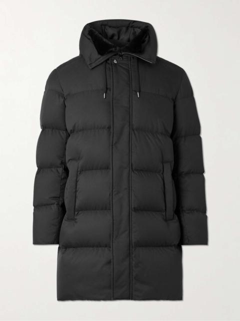 Herno Quilted Twill Down Hooded Jacket