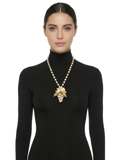 NORMA KAMALI MIRIAM HASKELL BEADED PENDANT NECKLACE