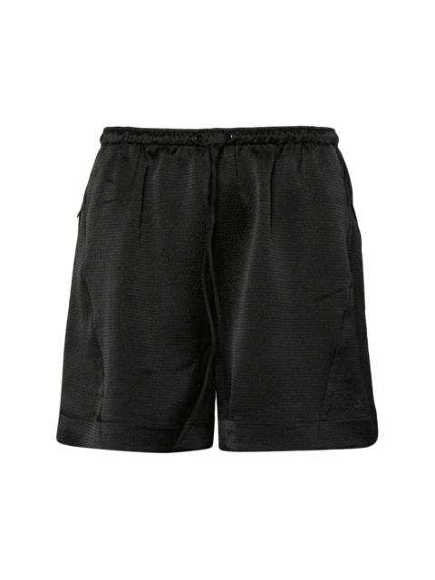 seersucker-texture track shorts