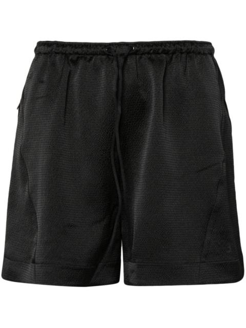 seersucker-texture track shorts