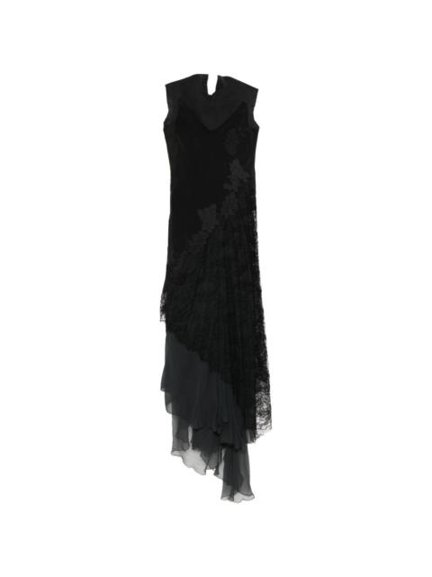 Marc Le Bihan lace-appliqué asymmetric dress