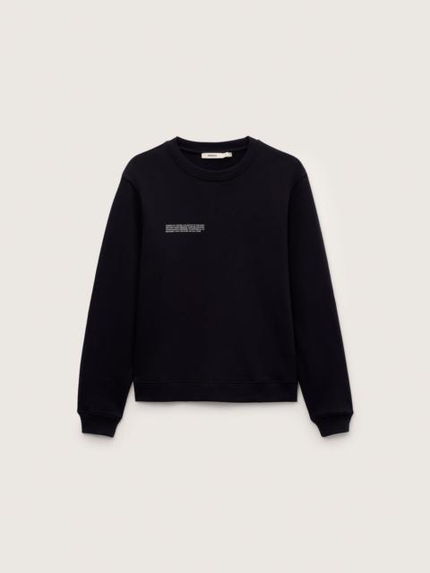 PANGAIA Womens Midweight Sweatshirt - Black
