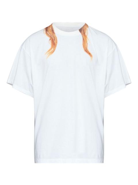 MM6 Maison Margiela round-neck printed-detail T-shirt