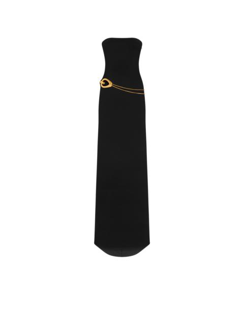 SABLE' STRAPLESS EVENING DRESS