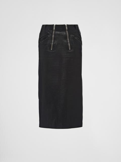 Prada Leather skirt