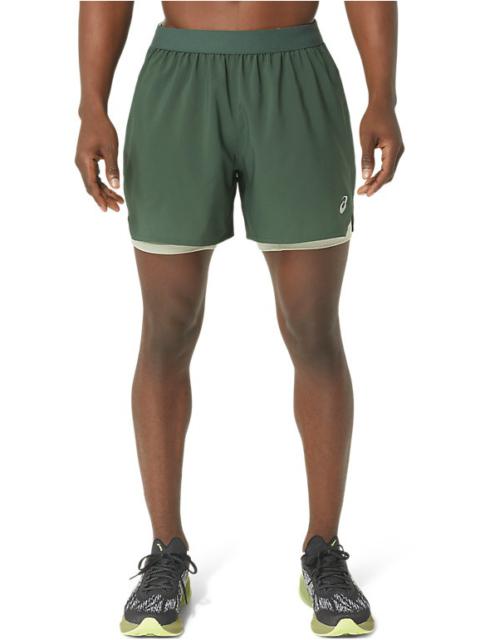 Asics MEN'S ROAD 2-N-1 5IN SHORT