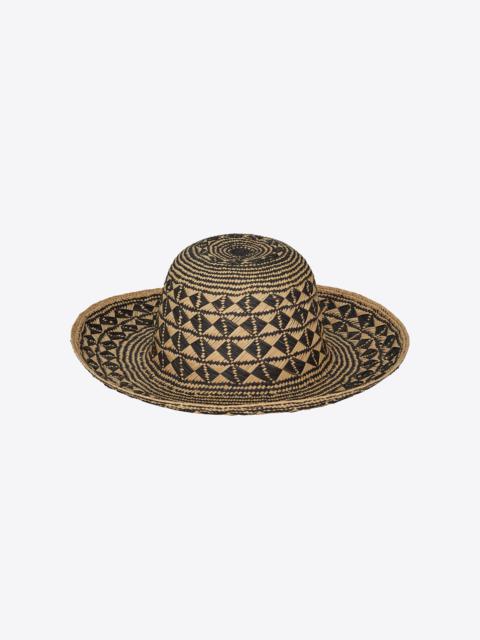 SAINT LAURENT straw maui hat