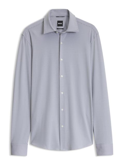 BOSS REGULAR-FIT DRESS SHIRT IN STRETCH JERSEY