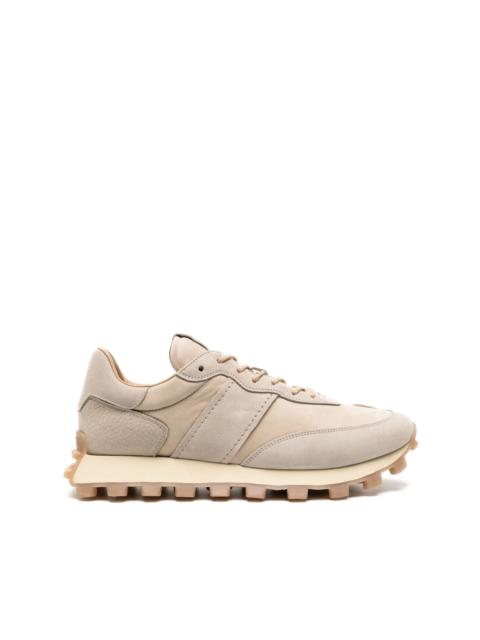 1T panelled suede sneakers