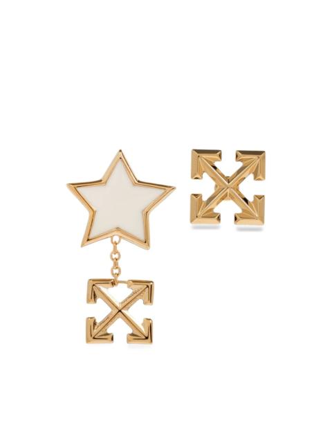 Off-White Arrows star-pendant earrings