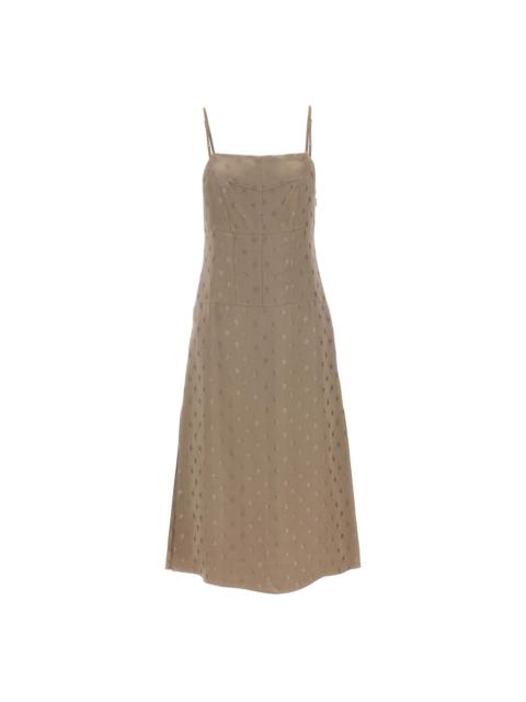 FENDI satin midi dress