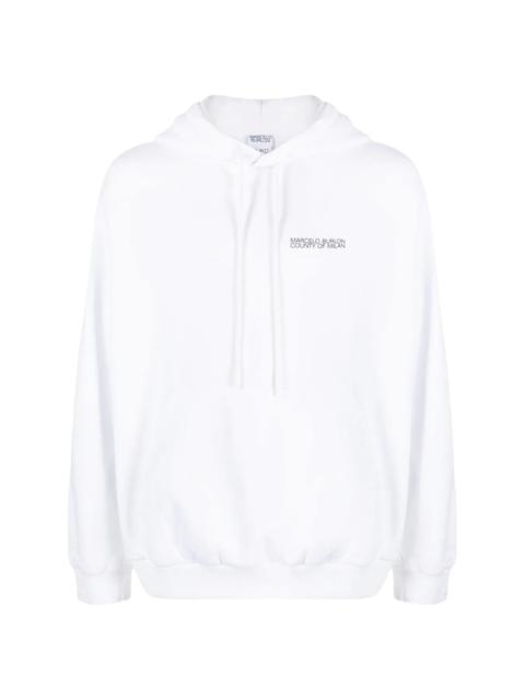 Cross-motif hoodie