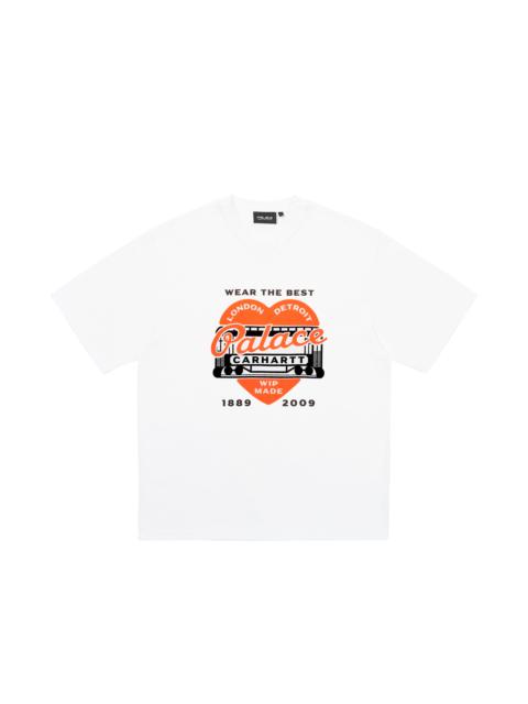 PALACE PALACE CARHARTT WIP HEART T-SHIRT WHITE | REVERSIBLE