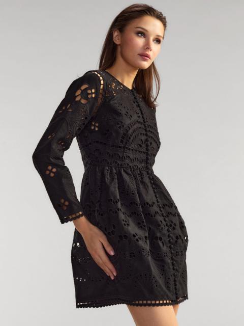CYNTHIA ROWLEY Eva Embroidered Mini Dress