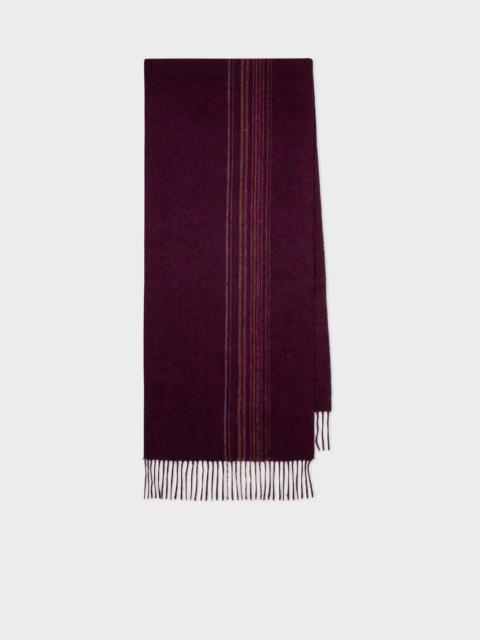 Paul Smith 'Signature Stripe' Lambswool-Cashmere Scarf