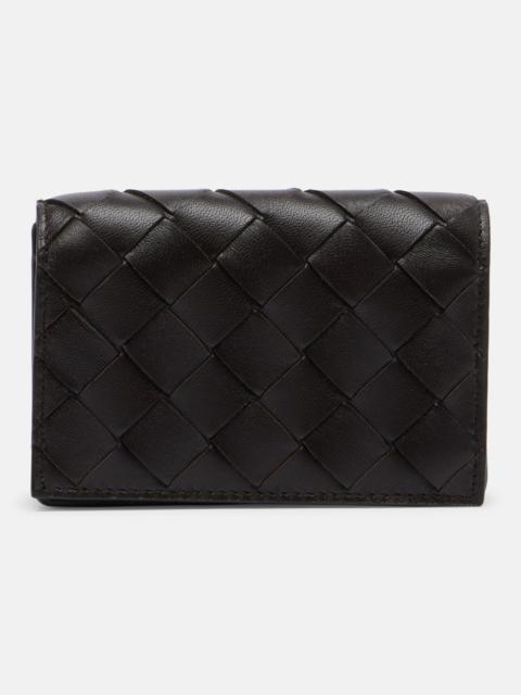 Bottega Veneta Intrecciato leather card holder