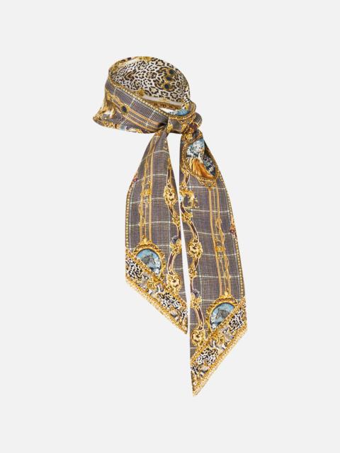 CAMILLA SKINNY NECK SCARF LEOPARD LIBERTINE