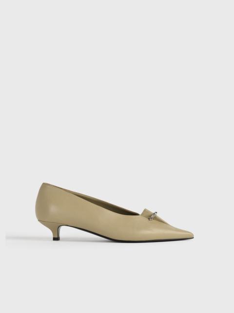 TOTEME Pierced nappa pumps cashew