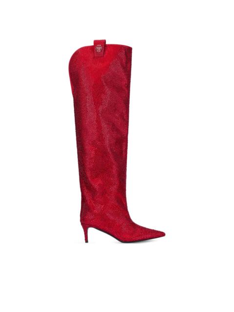 PHILIPP PLEIN strass-embellishment boots