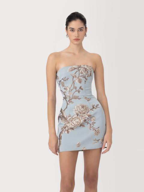 SAU LEE NINA BROCADE MINI DRESS