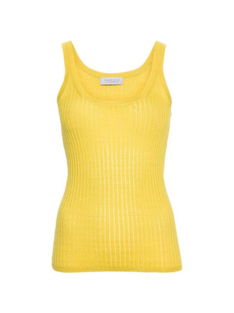 Nevin Pointelle ribbed tank top