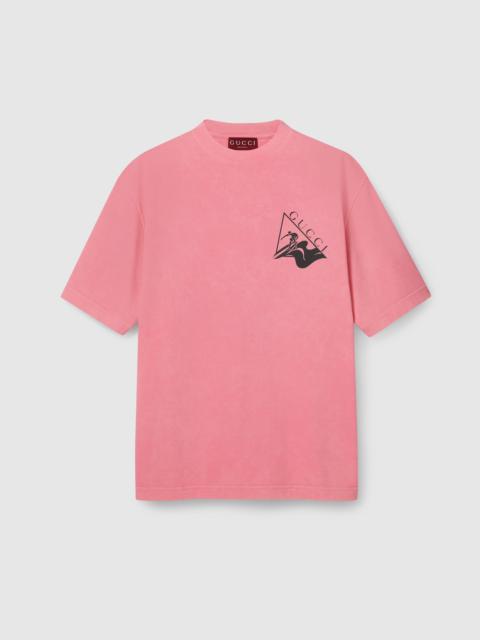 GUCCI Printed cotton jersey T-shirt