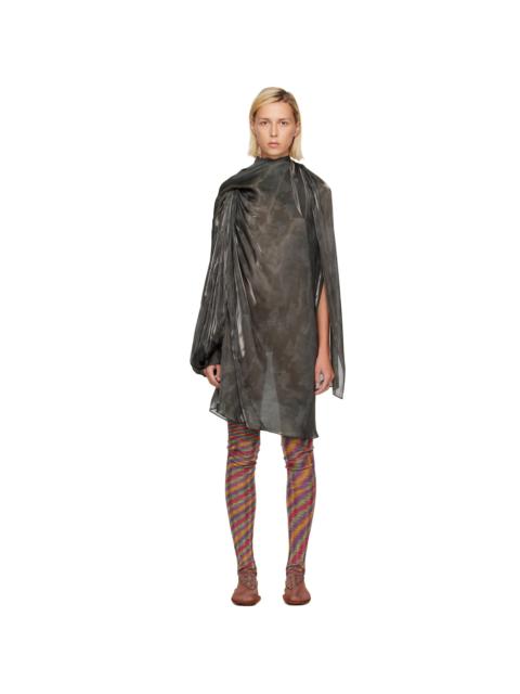 Kiko Kostadinov Gray Caspian Minidress