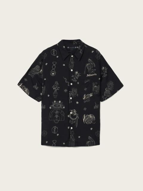 ALLSAINTS TERRA LINEN BLEND OVERSIZED SHIRT