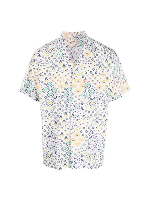 abstract-print short-sleeve shirt