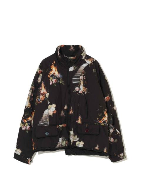 UNDERCOVER graphic-print asymmetric jacket