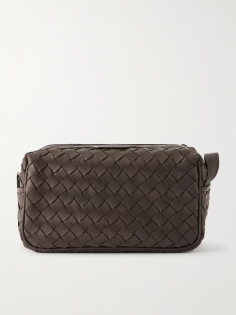 OFFICINE CREATIVE Armour 014 Woven Leather Wash Bag