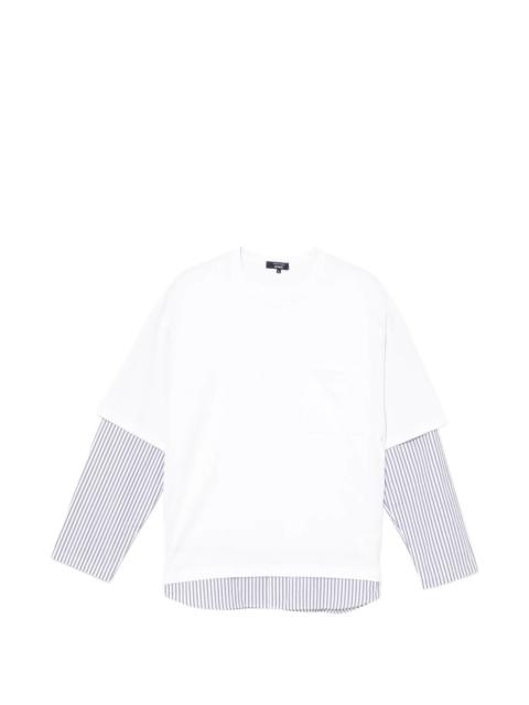 Comme des Garçons Homme Woven Sleeve Tee