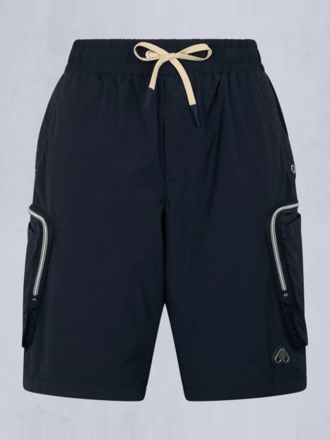 MOOSE KNUCKLES TRISTAN CRINKLE DRAWSTRING SHORTS