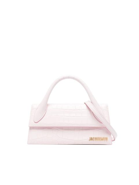 JACQUEMUS Le Chiquito Long Croc Embossed Bag