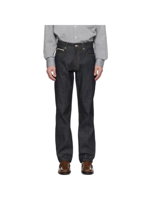 UNIFORM BRIDGE Indigo 5-Pocket Jeans