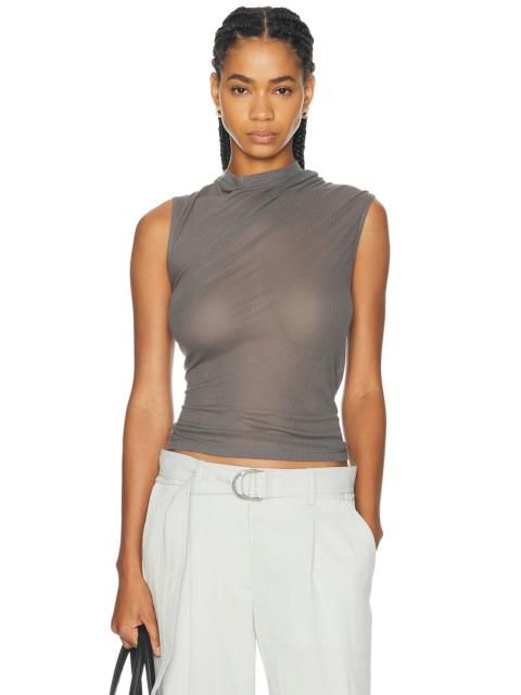 Helmut Lang Sheer Twist Tank Top