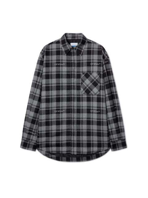 Off-White Check Padded Overshirt