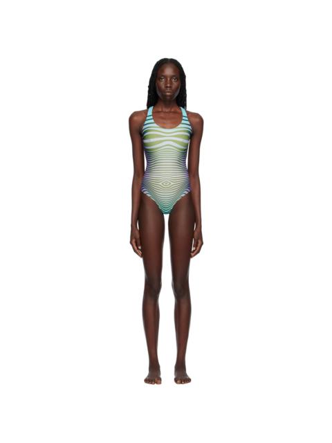 Jean Paul Gaultier SSENSE Exclusive Blue 'The Body Morphing' Swimsuit