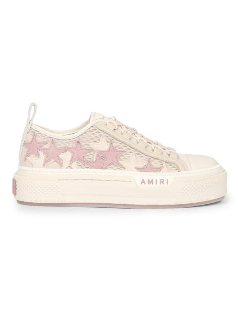 AMIRI Women's Stars Court Mesh Low-Top Sneakers - Alabaster