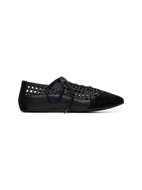 HEREU Black Esportiu Woven Loafers