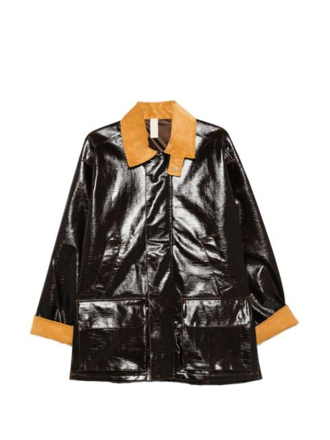 SUNFLOWER Vinyl Leisure corduroy collar jacket