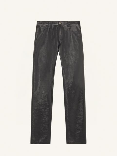 courrèges VINYL 5-POCKET PANTS