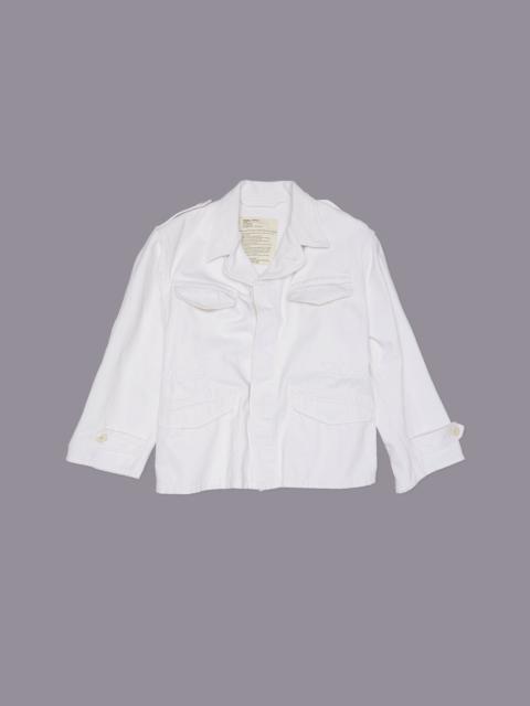 R13 BOXY ARMY JACKET - WHITE - R13