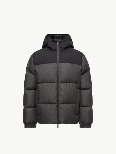 Moncler Oulojoki Hooded Mid-Length Down Jacket