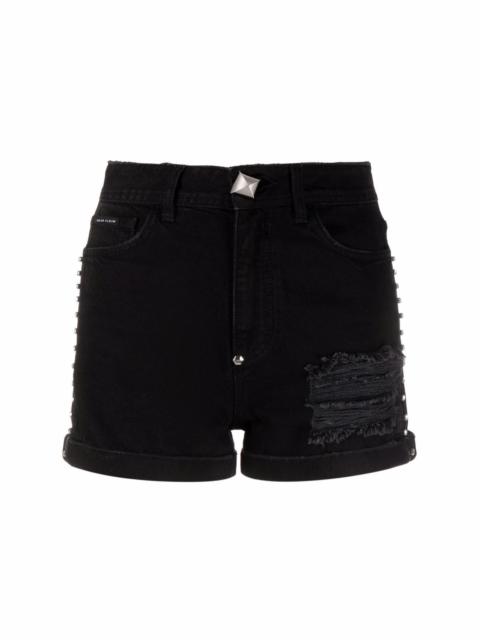 Stones denim hot pants