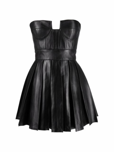Balmain cutout detail flared minidress