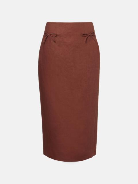 POSSE Sabine linen pencil skirt