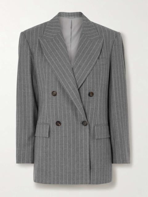 Brunello Cucinelli Striped wool blazer