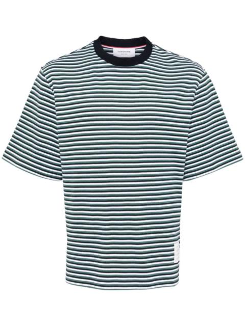 Thom Browne striped milano ribbed T-shirt