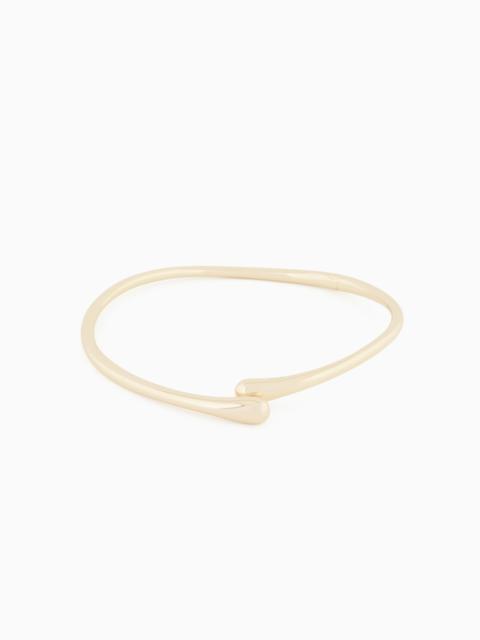 EMPORIO ARMANI GOLD-TONE BRASS COLLAR NECKLACE